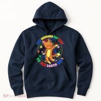 Groovy Cat 100th Day of School Hoodie thumb 0