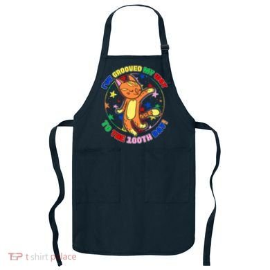 Groovy Cat 100th Day of School Apron