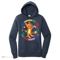Groovy Cat 100th Day of School Women's Hoodie thumb 0