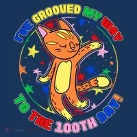 Groovy Cat 100th Day of School Hat thumb 2