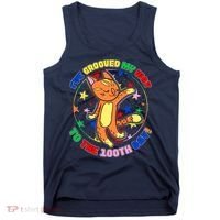 Groovy Cat 100th Day of School Tank Top thumb 0