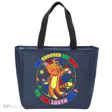 Groovy Cat 100th Day of School Tote Bag