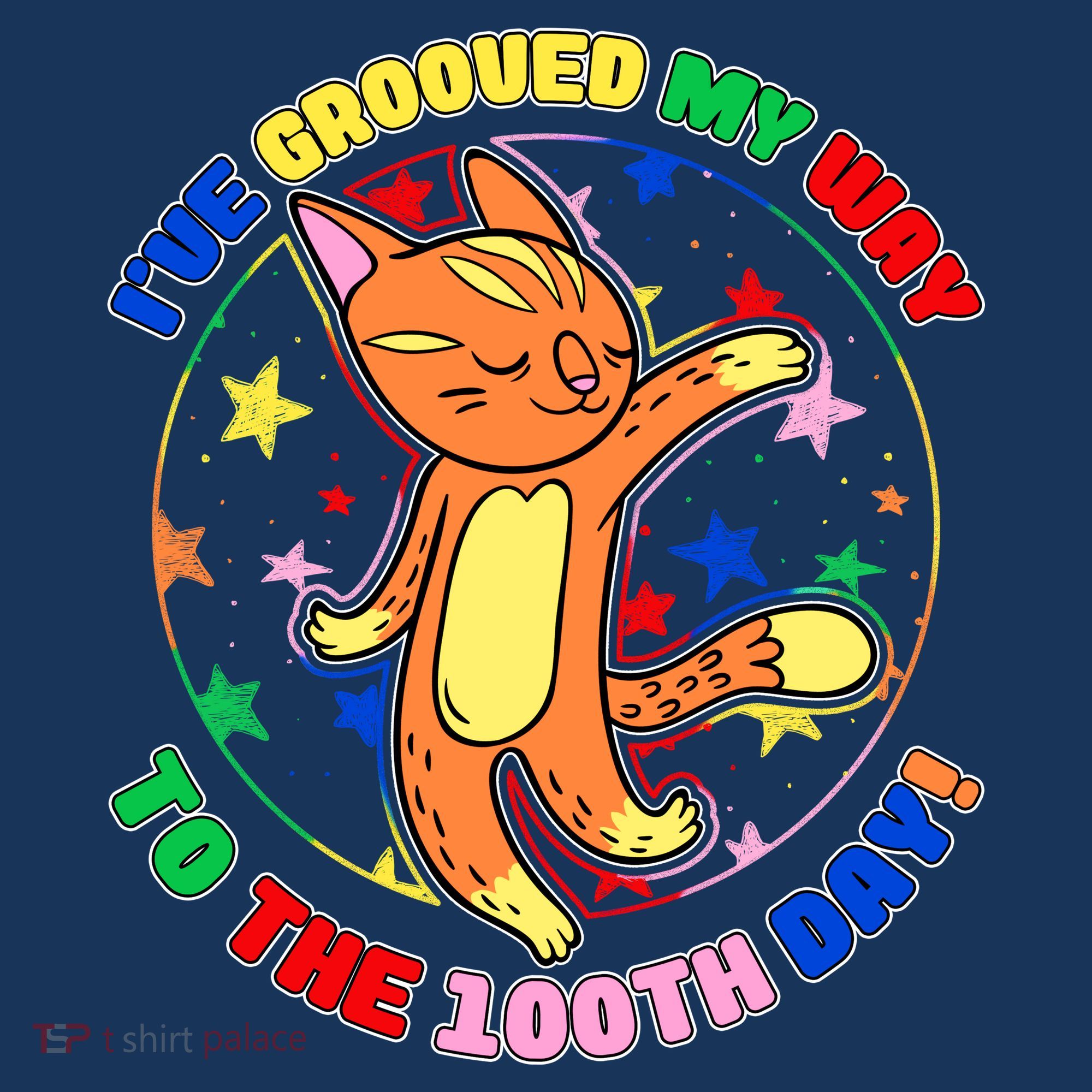 Groovy Cat 100th Day of School Tote Bag