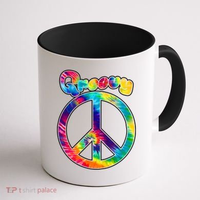 Groovy Peace Sign Coffee Mug back