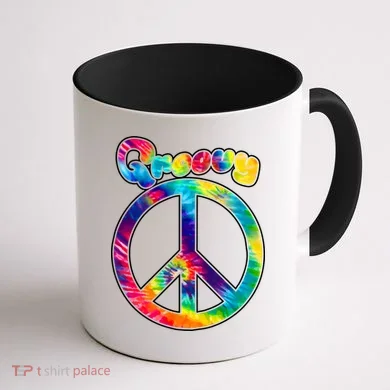Groovy Peace Sign Coffee Mug back
