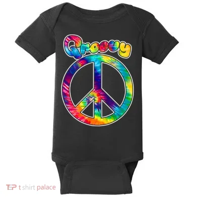 Groovy Peace Sign Baby Bodysuit