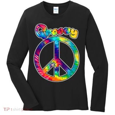 Groovy Peace Sign Women's Long Sleeve Shirt