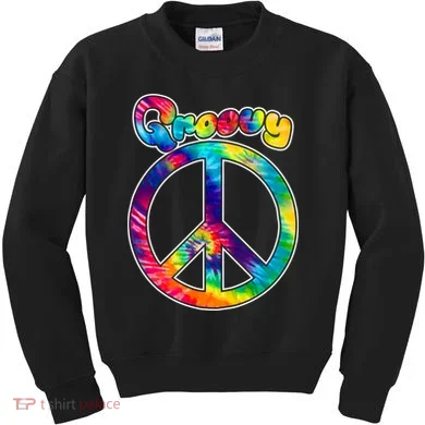 Groovy Peace Sign Kids Sweatshirt