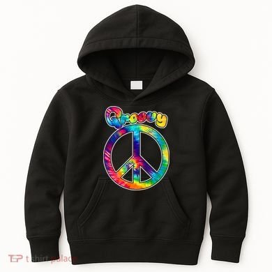 Groovy Peace Sign Kids Hoodie