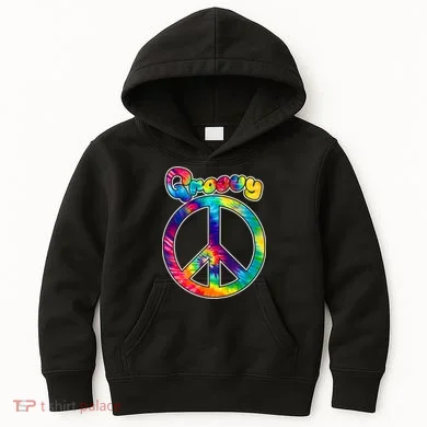 Groovy Peace Sign Kids Hoodie