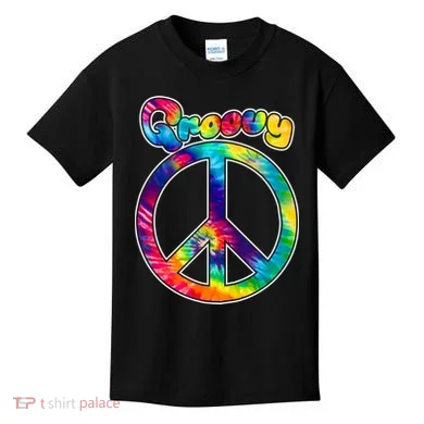 Groovy Peace Sign Kids T-Shirt