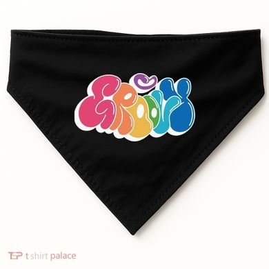 Groovy Retro Colorful USA-Made Doggie Bandana