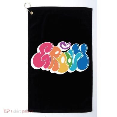 Groovy Retro Colorful Golf Towel