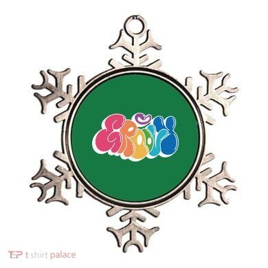 Groovy Retro Colorful Ornament