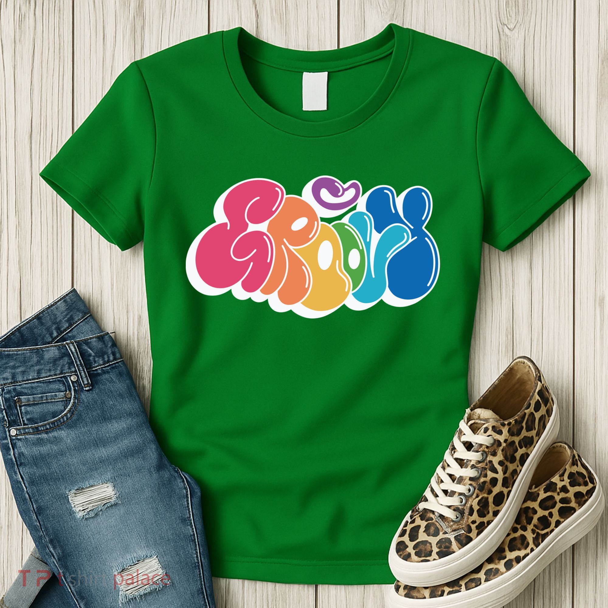 Groovy Retro Colorful Women's T-Shirt