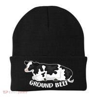Ground Beef Funny Cow Beanie thumb 0