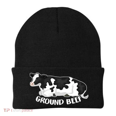 Ground Beef Funny Cow Beanie