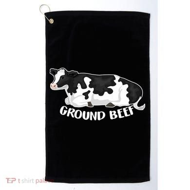 Ground Beef Funny Cow Golf Towel