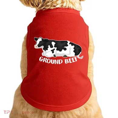 Ground Beef Funny Cow Doggie Tank