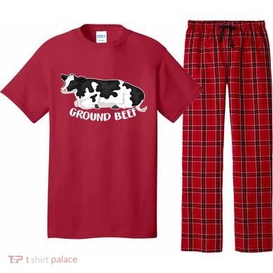 Ground Beef Funny Cow Pajama Set