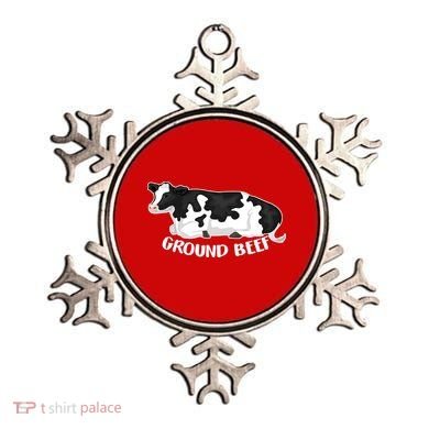 Ground Beef Funny Cow Ornament
