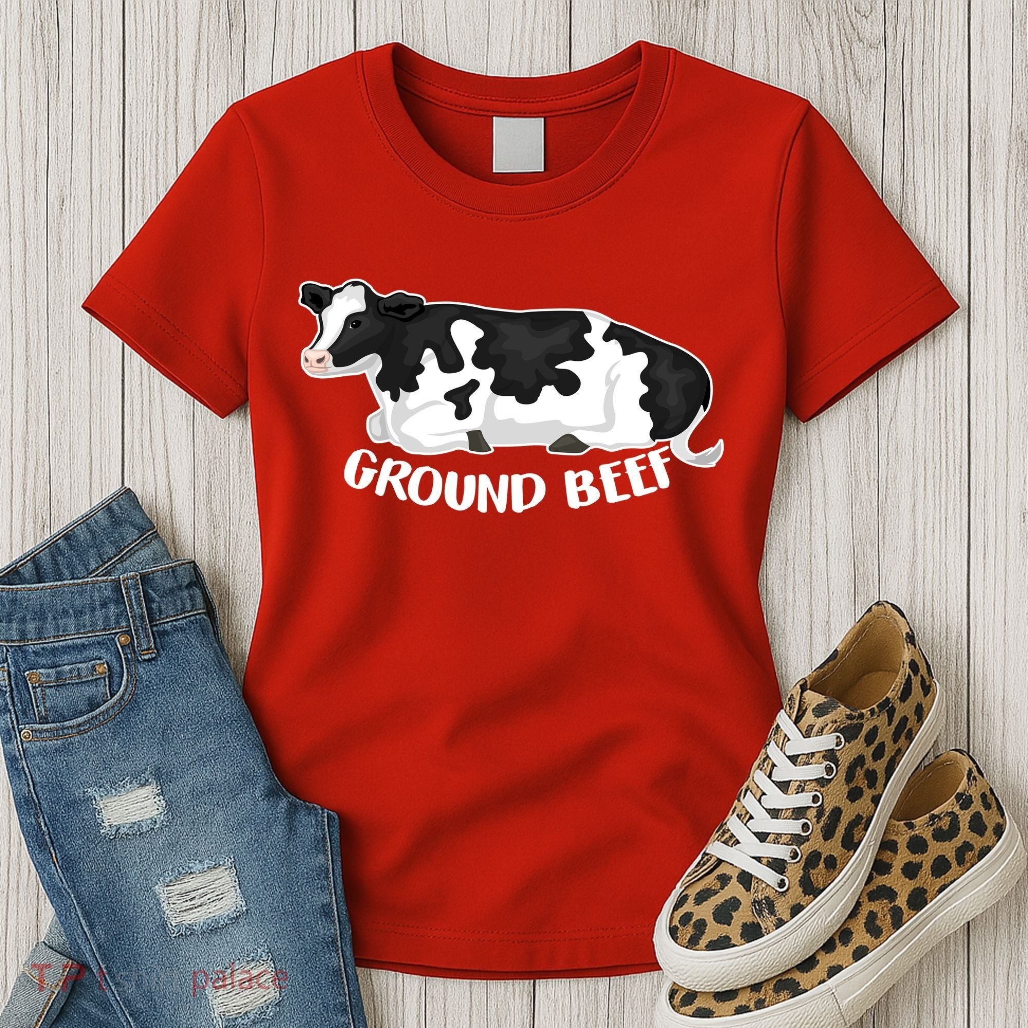 Ground Beef Funny Cow Women's T-Shirt