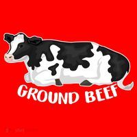 Ground Beef Funny Cow Kids Sweatshirt thumb 2