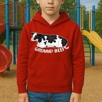 Ground Beef Funny Cow Kids Hoodie thumb 2