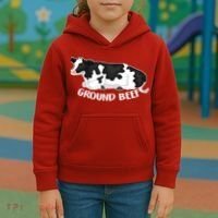 Ground Beef Funny Cow Kids Hoodie thumb 3