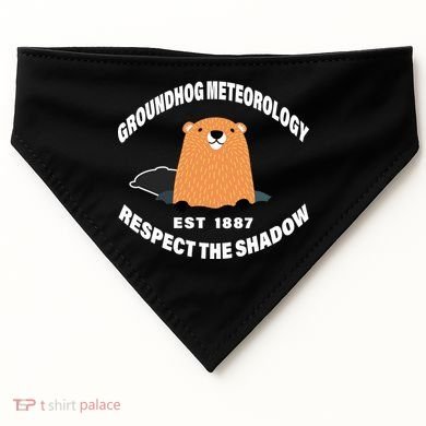 Groundhog Meteorology Respect The Shadow USA-Made Doggie Bandana