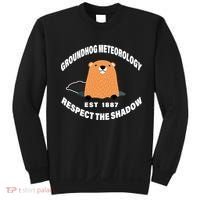Groundhog Meteorology Respect The Shadow Sweatshirt thumb 0