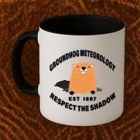 Groundhog Meteorology Respect The Shadow Coffee Mug thumb 2