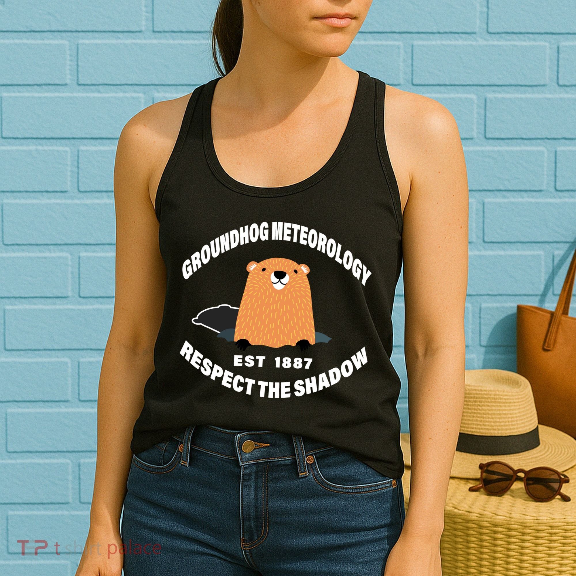Groundhog Meteorology Respect The Shadow Women's Tank Top