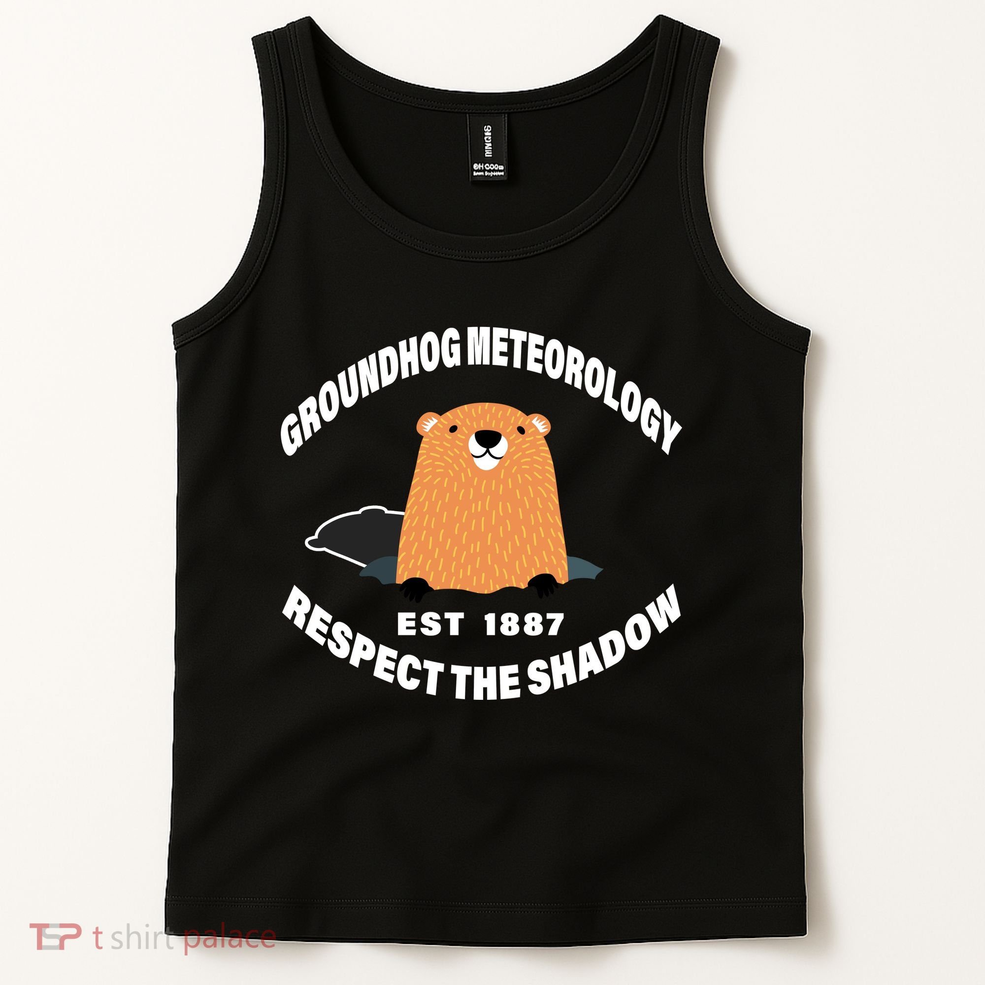 Groundhog Meteorology Respect The Shadow Tank Top