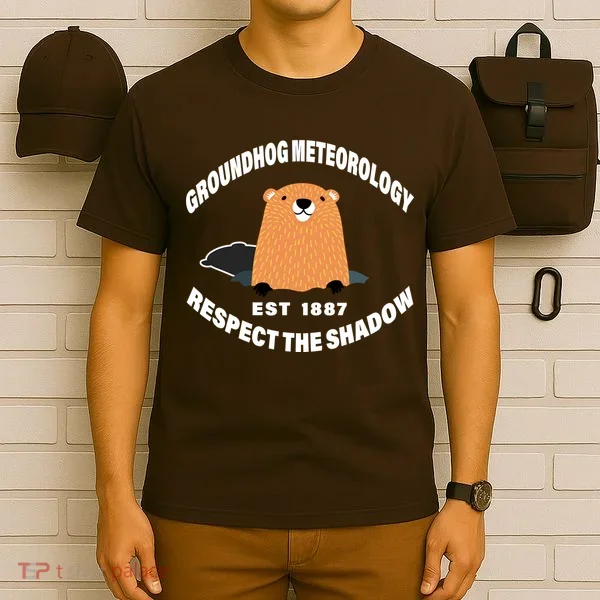 Groundhog Meteorology Respect The Shadow T-Shirt