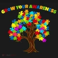 Grow Your Awareness Autism Puzzle Tree Doggie Tank thumb 4
