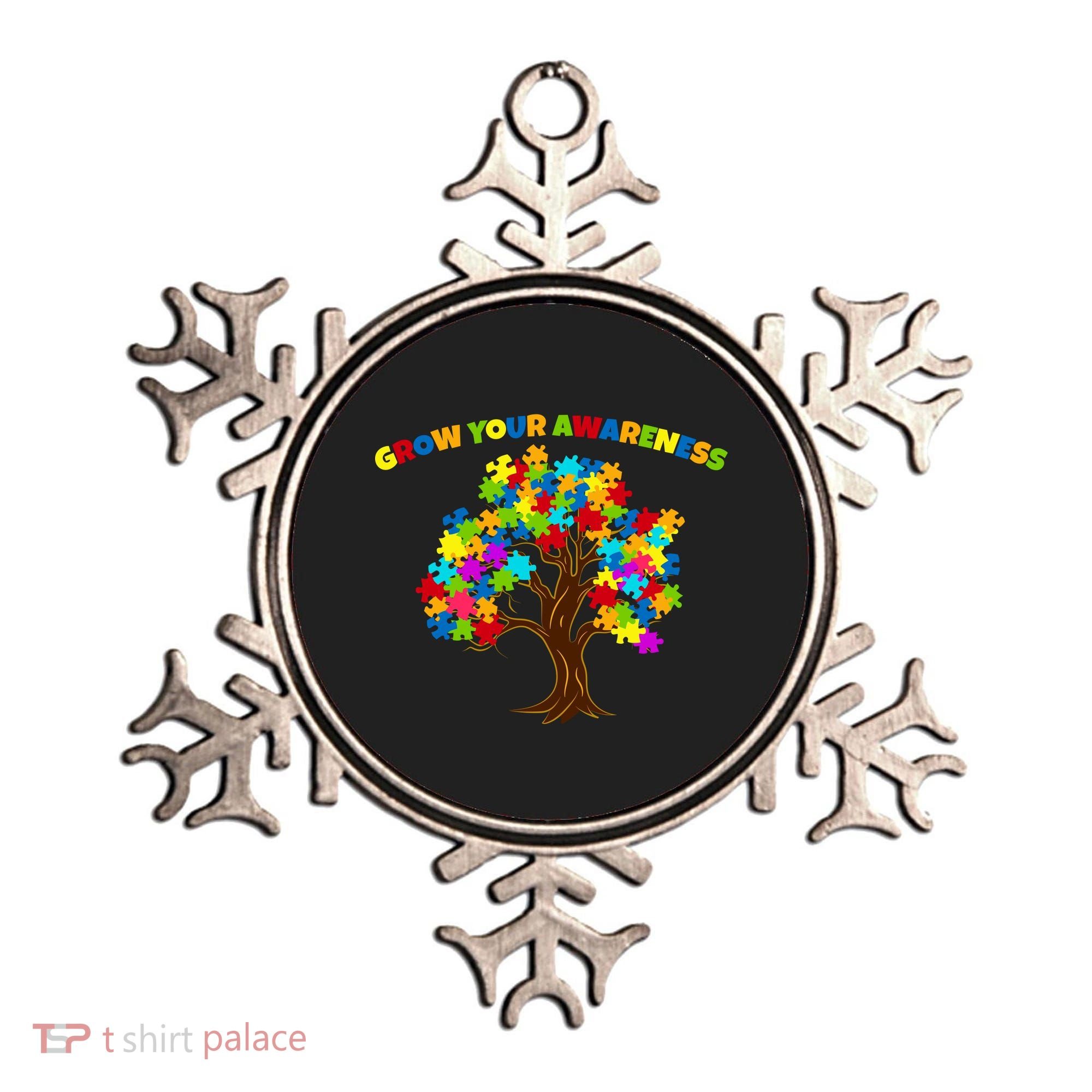 Grow Your Awareness Autism Puzzle Tree Ornament