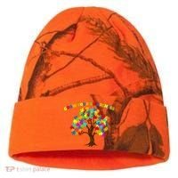 Grow Your Awareness Autism Puzzle Tree Kati Licensed 12" Camo Cuffed Beanie thumb 0