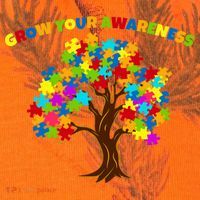 Grow Your Awareness Autism Puzzle Tree Kati Licensed 12" Camo Cuffed Beanie thumb 2