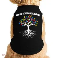 Grow Your Awareness Tree Roots Doggie Tank thumb 0