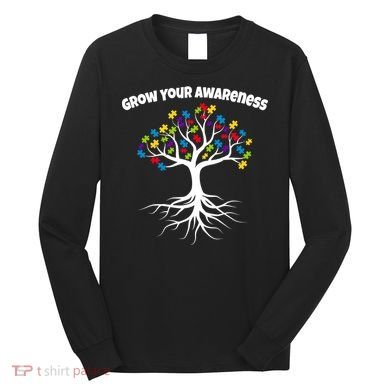 Grow Your Awareness Tree Roots Long Sleeve Shirt