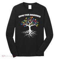 Grow Your Awareness Tree Roots Long Sleeve Shirt thumb 0