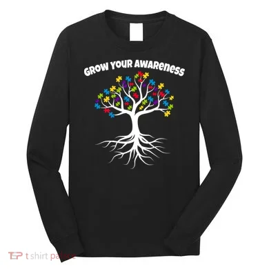 Grow Your Awareness Tree Roots Long Sleeve Shirt