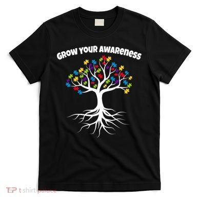 Grow Your Awareness Tree Roots T-Shirt