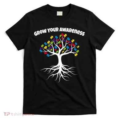 Grow Your Awareness Tree Roots T-Shirt