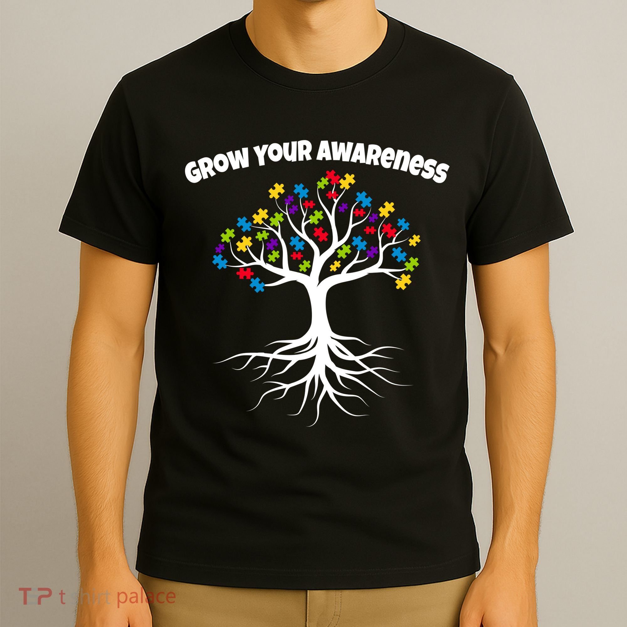 Grow Your Awareness Tree Roots T-Shirt