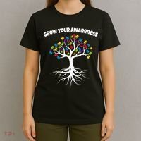 Grow Your Awareness Tree Roots T-Shirt thumb 4