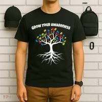 Grow Your Awareness Tree Roots T-Shirt thumb 6