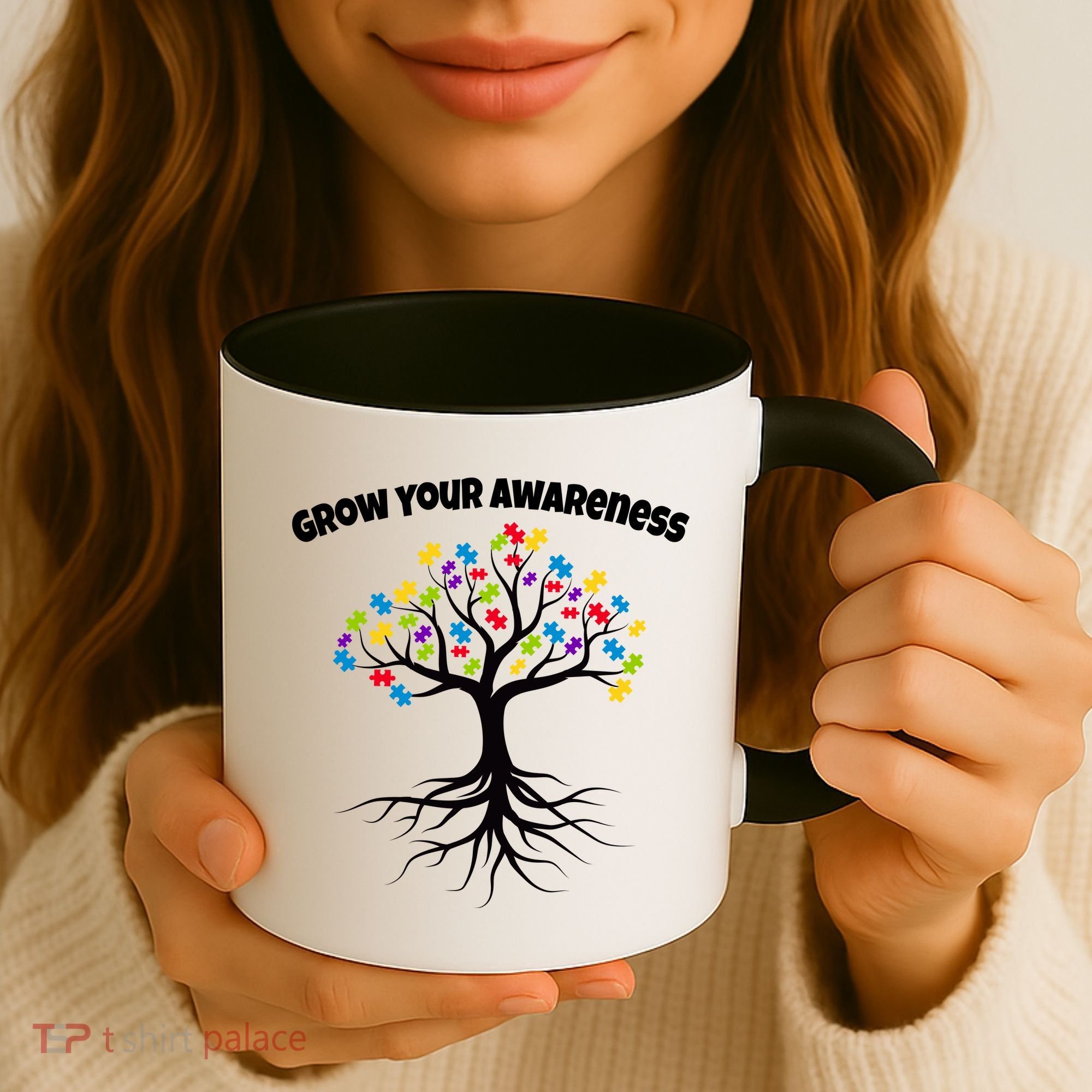 Grow Your Awareness Tree Roots Coffee Mug