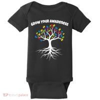 Grow Your Awareness Tree Roots Baby Bodysuit thumb 0